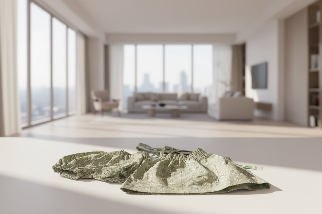 Green Baby Short Set