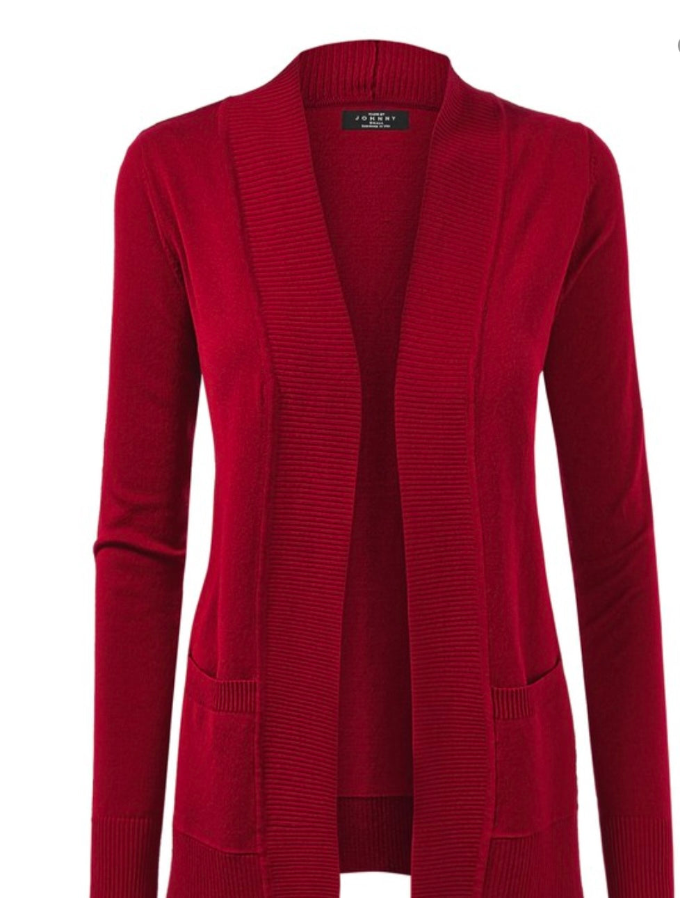 Burgundy Shawl Cardigan
