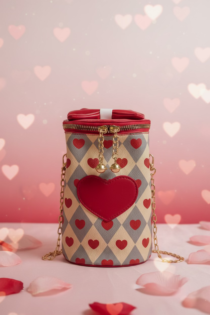 Heart Printed Crossbody Bags
