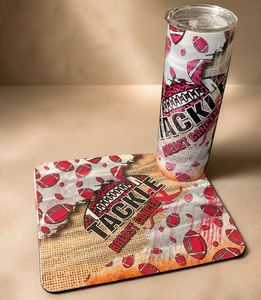 Breast Cancer Mouse Pad/Tumbler