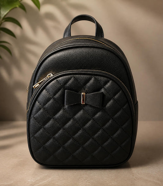 Bow Printed Backpack