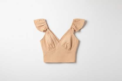 Tan Crop Top