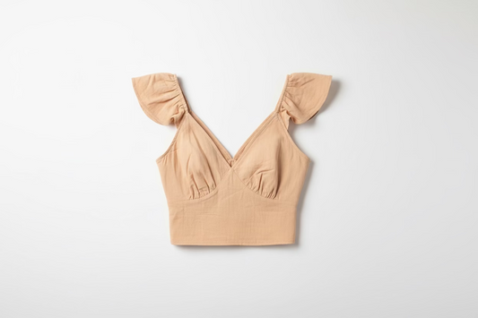 Tan Crop Top