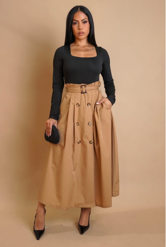 Structured Grace Midi Dress