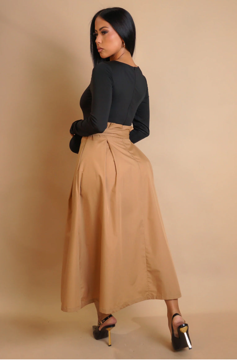 Structured Grace Midi Dress