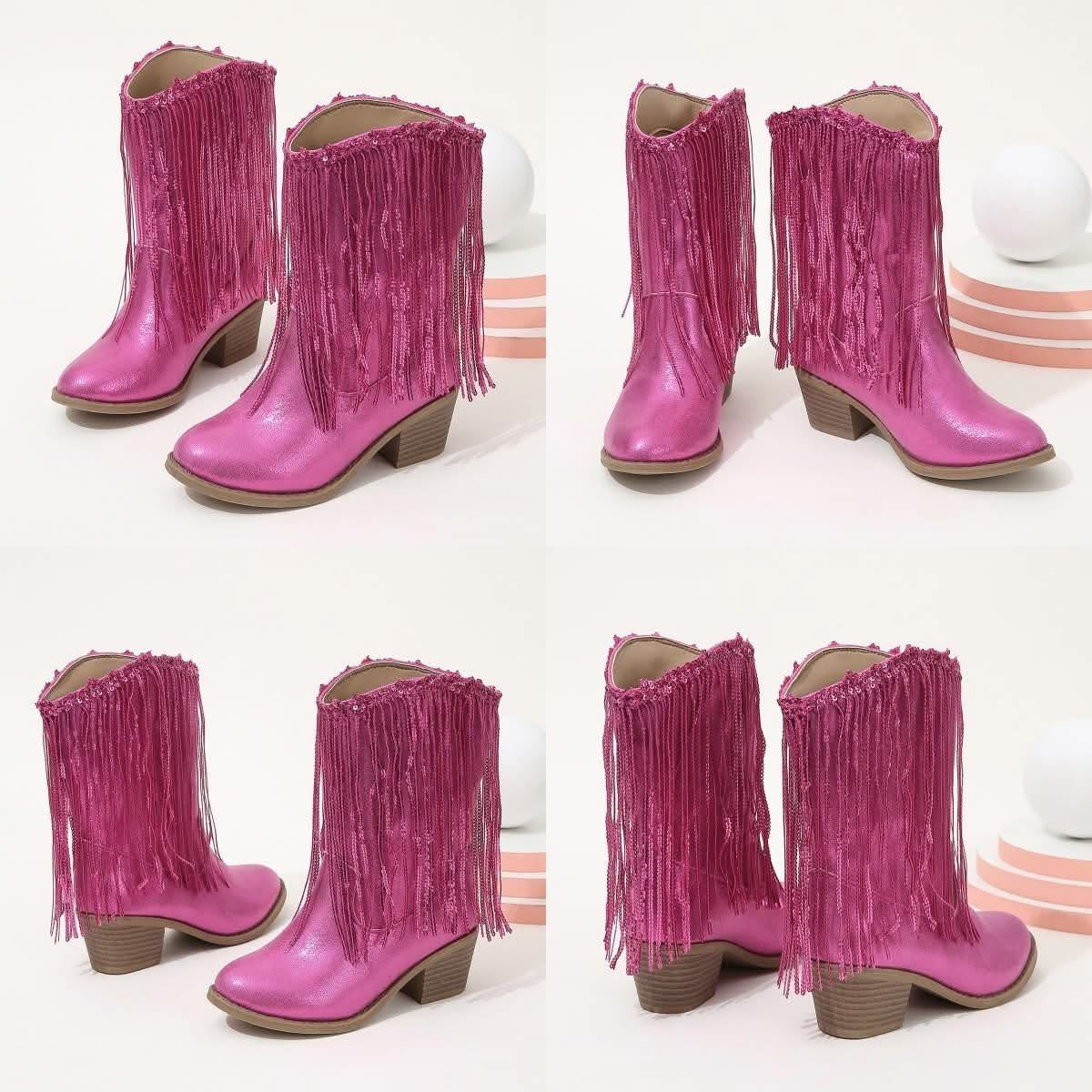 (PREORDER ONLY)-Girl’s Tassel Boots