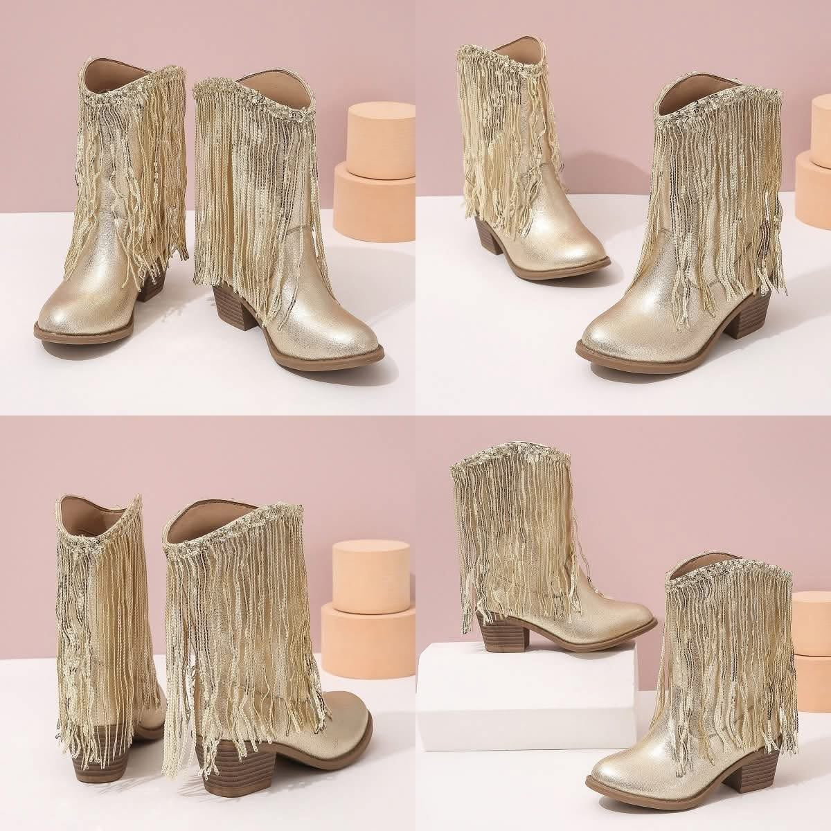 (PREORDER ONLY)-Girl’s Tassel Boots