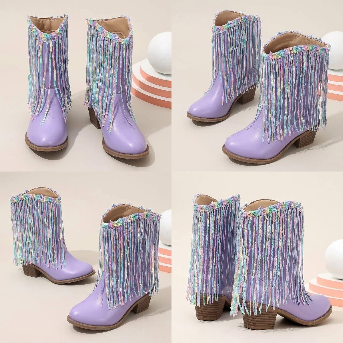 (PREORDER ONLY)-Girl’s Tassel Boots